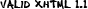 valid XHTML 1.1